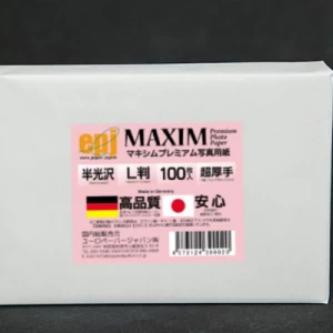 MAXIMプレミアム写真用紙 超厚手 L判 半光沢(100入)